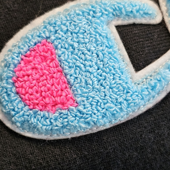 Blue & Pink Reverse Weave Champion Sweatshirt XS Extra Small - Picture 3 of 14